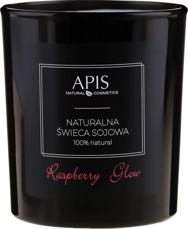 APIS Professional Натуральна соєва свічка Raspberry Glow Soy Candle - фото N2