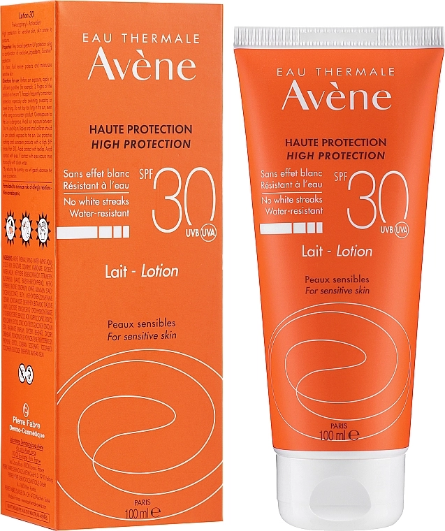 Avene Сонцезахисний лосьйон для чутливої шкіри High Protection Lait-Lotion SPF30 - фото N2