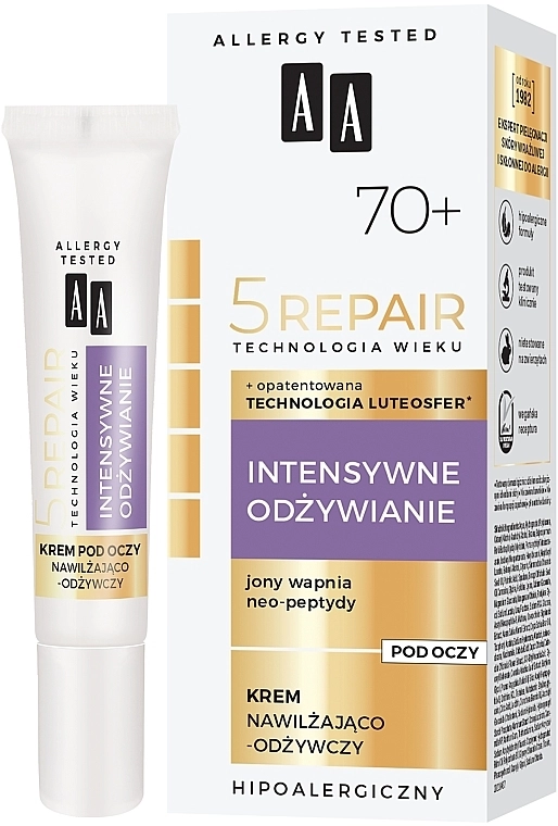 AA Зволожувальний і живильний крем для шкіри навколо очей 70+ Cosmetics Age Technology 5 Repair Eye Cream - фото N1