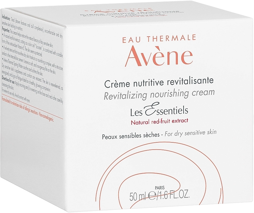 Avene Відновлювальний живильний крем для обличчя Eau Thermale Revitalizing Nourishing Cream - фото N3