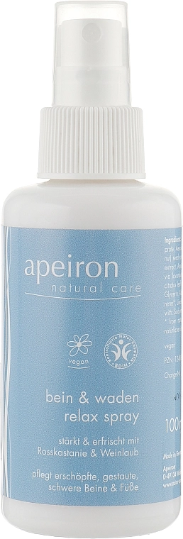 Apeiron Спрей для уставших ног Leg&Calf Relax Spray - фото N3