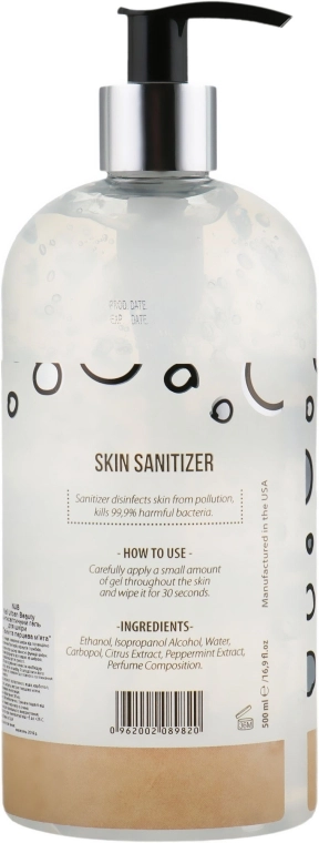 NUB Гель-антисептик для кожи рук и ног Skin Sanitizer Lime Peppermint - фото N4