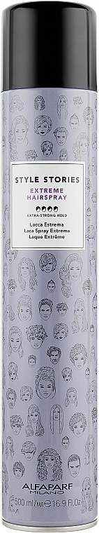 Alfaparf Лак для волосся екстрасильної фіксації Milano Style Stories Extra Strong Hairspray - фото N1