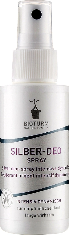 Bioturm Дезодорант-спрей "Динамік" Silber-Deo Intensiv Dynamisch Spray No.87 - фото N1