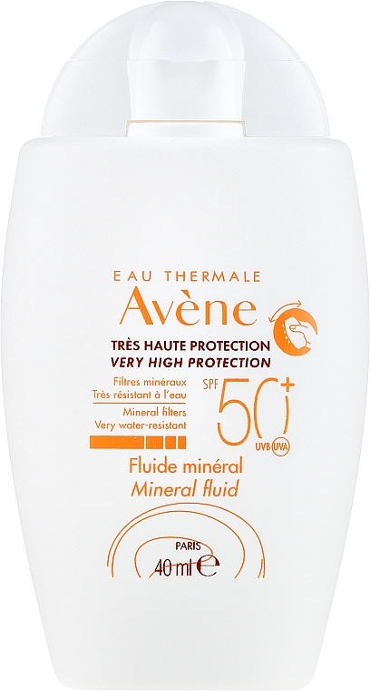 Avene Солнцезащитный флюид с минеральным экраном Eau Thermale Mineral Fluid SPF 50+ - фото N2