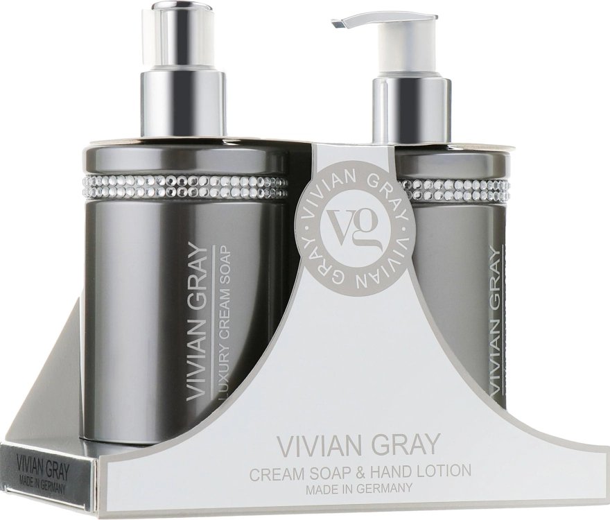 Vivian Gray Набор Grey Crystal (cr/soap/250ml + h/lot/250ml) - фото N1