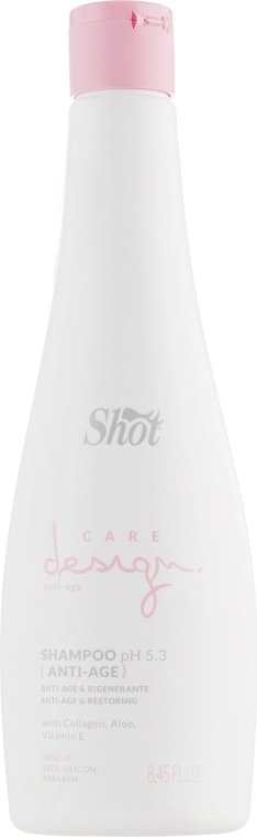 Shot Шампунь відновлювальний із колагеном Care Design Anti-Age Shampoo - фото N1