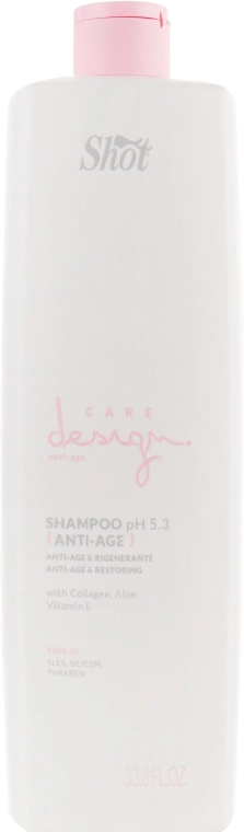 Shot Шампунь восстанавливающий с коллагеном Care Design Anti-Age Shampoo - фото N3
