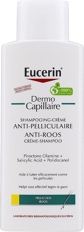 Eucerin Шампунь для волосся проти лупи DermoCapillaire Anti-Dandruff Cream Shampoo - фото N1