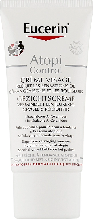 Eucerin Питательный крем для атопичной кожи лица AtopiControl Face Care Cream - фото N1