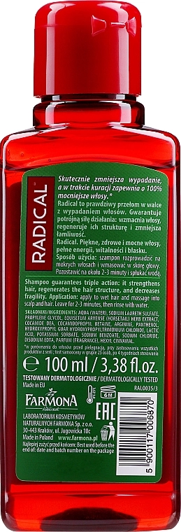 Farmona Зміцнювальний шампунь Radical Strengthening Shampoo - фото N2