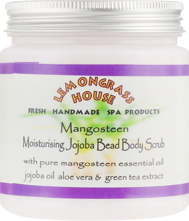 Lemongrass House Скраб для тела с гранулами жожоба "Мангостин" Mangosteen Moisturising Jojoba Bead Body Scrub - фото N1