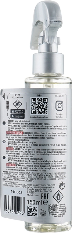L'Oreal Professionnel Текстурувальний спрей із мінералами солі Tecni.Art Beach Waves Forte 2 - фото N2