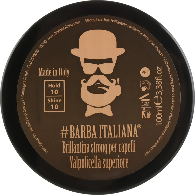 Barba Italiana Бріолін для волосся сильної фіксації Valpolicella Superiore - фото N1