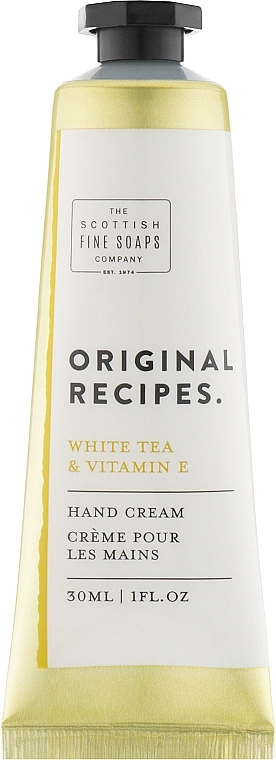 Scottish Fine Soaps Крем для рук Original Recipes White Tea & Vitamin E Hand Cream - фото N1