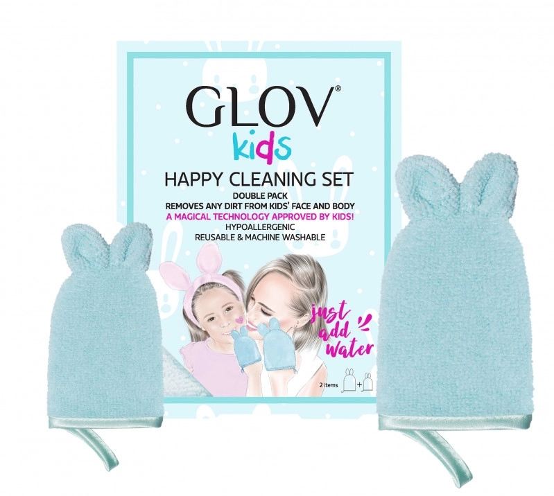 Glov Набір Kids Happy Cleaning Set Blue (big/glove/1pcs + small/glove/1pcs) - фото N1