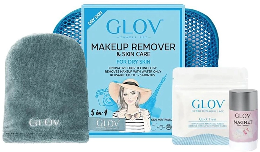 Glov Набір Expert Travel Set Dry Skin (glove/mini/1pcs + glove/1pcs + stick/40g) - фото N1