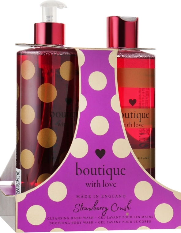 Grace Cole Набор Boutique With Love Duo Strawberry Crush (b/wash/500ml + h/wash/500ml) - фото N1
