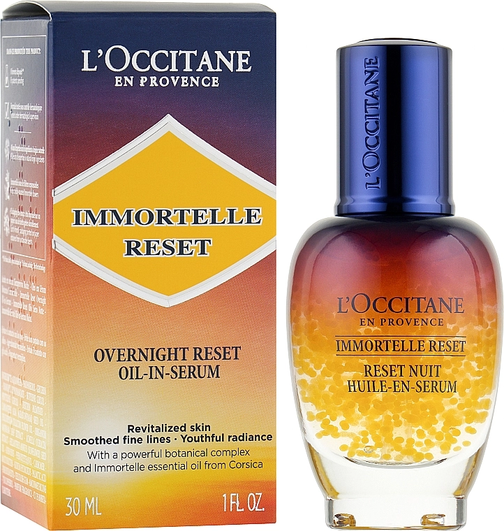 L'Occitane Нічний еліксир для обличчя Immortelle Overnight Reset Oil-In-Serum - фото N2