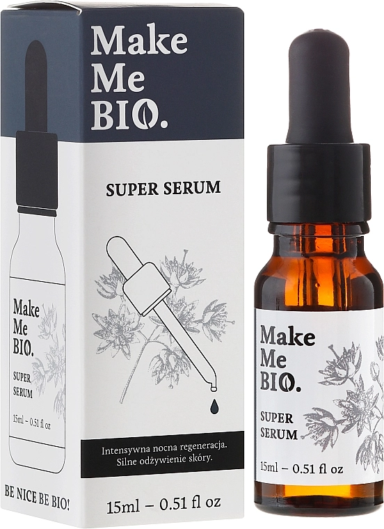 Make Me Bio Интенсивная ночная сыворотка для лица Super Serum - фото N2