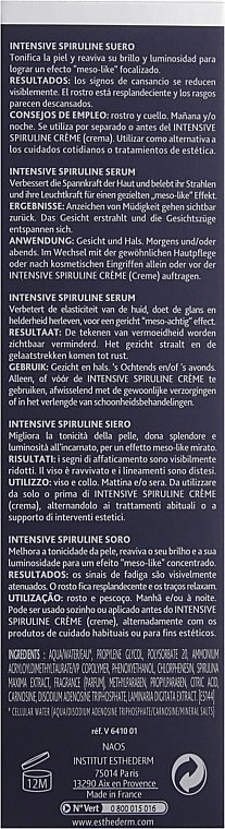 Institut Esthederm Сыворотка для лица на основе спирулины Intensive Spiruline Serum - фото N3