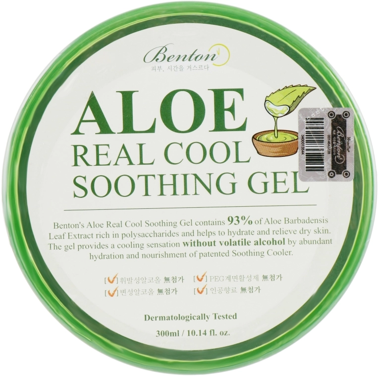 Benton Універсальний заспокійливий гель з алое 93% Aloe Real Cool Soothing Gel - фото N1