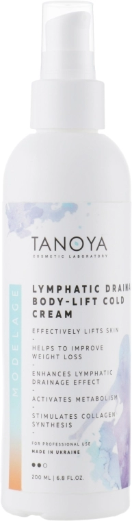 Tanoya Антицеллюлитный крем с охлаждающим эффектом "Лимфодренажный" Моделяж - фото N1