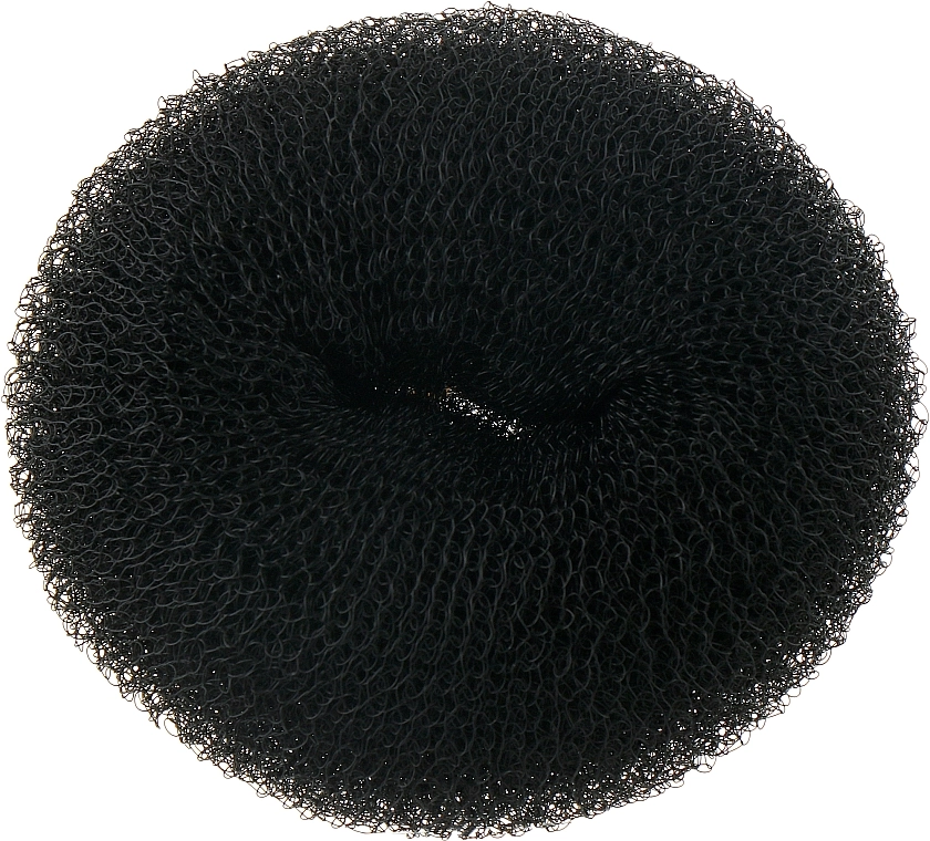 Lussoni Валик для прически, круглый, 90 мм, черный Hair Bun Ring Black - фото N1