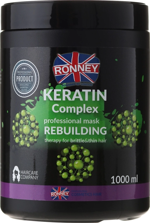 Ronney Professional Маска для волосся Ronney Keratin Complex Rebuilding Therapy Mask - фото N2