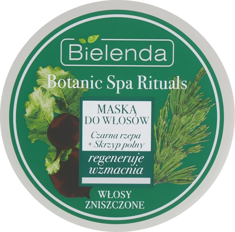 Bielenda Маска "Черная репа + Полевой хвощ" для поврежденных волос Botanic Spa Rituals Mask - фото N1