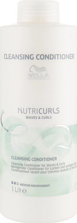 Wella Professionals Очищающий кондиционер для волнистых и вьющихся волос Nutricurls Cleansing Conditioner for Waves and Curls - фото N3