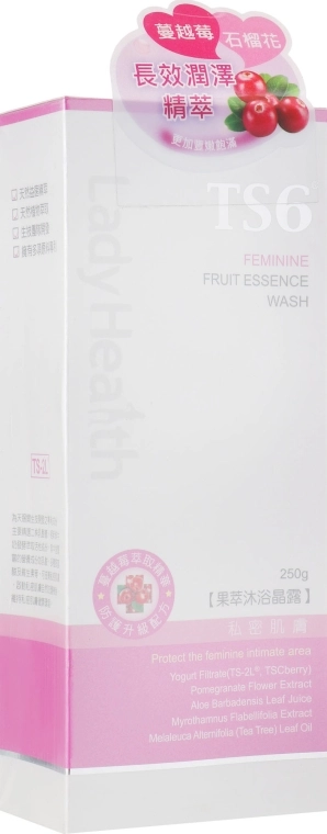 TS6 Гель для очистки интимной зоны с фруктовой эссенцией Lady Health Feminine Fruit Essence Body Wash - фото N2