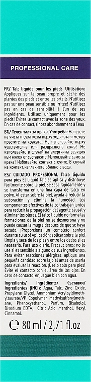 Revuele Жидкий тальк для ног Professional Care Liquid Foot Talc - фото N3