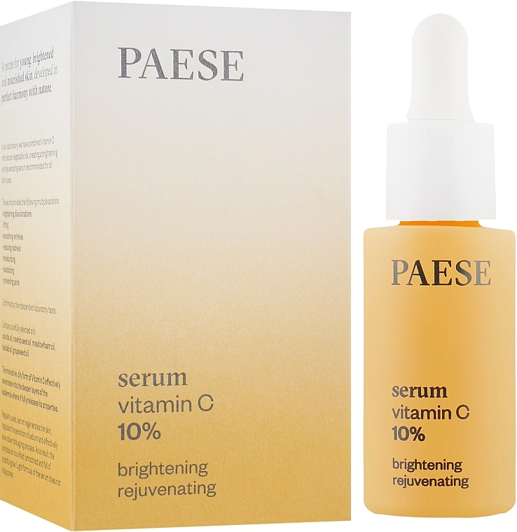 Paese Уход для лица Витамин "С" Brightening Rejuvenating Serum Vitamin C 10% - фото N1