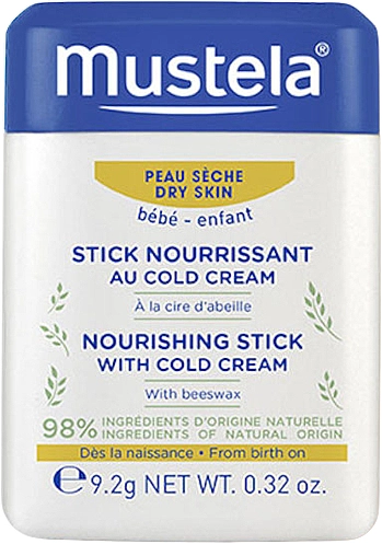 Mustela Питательный стик для губ и лица с колд-кремом Bebe Nourishing Stick With Cold Cream - фото N1
