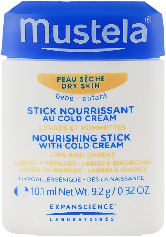 Mustela Питательный стик для губ и лица с колд-кремом Bebe Nourishing Stick With Cold Cream - фото N2