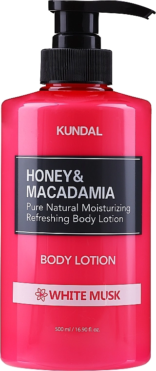 Kundal Лосьйон для тіла "Білий мускус" Honey & Macadamia White Musk Body Lotion - фото N1