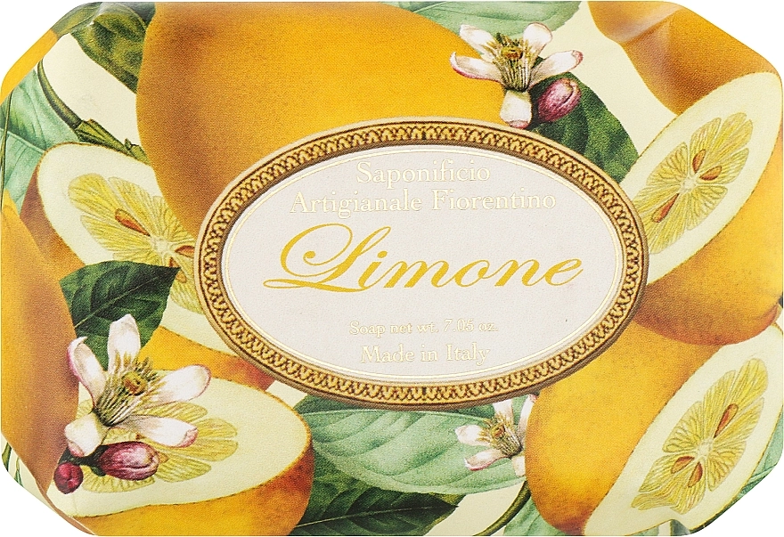 Saponificio Artigianale Fiorentino Мило туалетне "Лимон" Lemon - фото N1