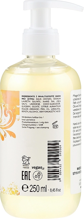 Styx Naturcosmetic Жидкое мыло с апельсиновым маслом Hand Soap With Orange Oil - фото N2