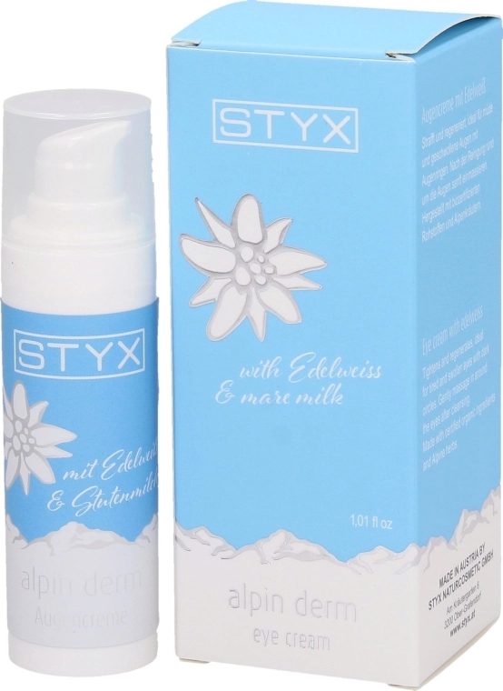 Styx Naturcosmetic Увлажняющий крем для век с эдельвейсом Alpin Derm Eye Cream - фото N1