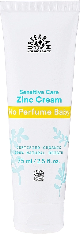 Urtekram Дитячий органічний цинковий крем без запаху No Perfume Baby Zinc Cream Bio - фото N1
