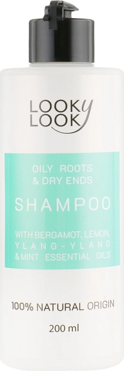 Looky Look Шампунь для жирних коренів і сухих кінчиків Oily Roots & Dry Ends Shampoo - фото N1