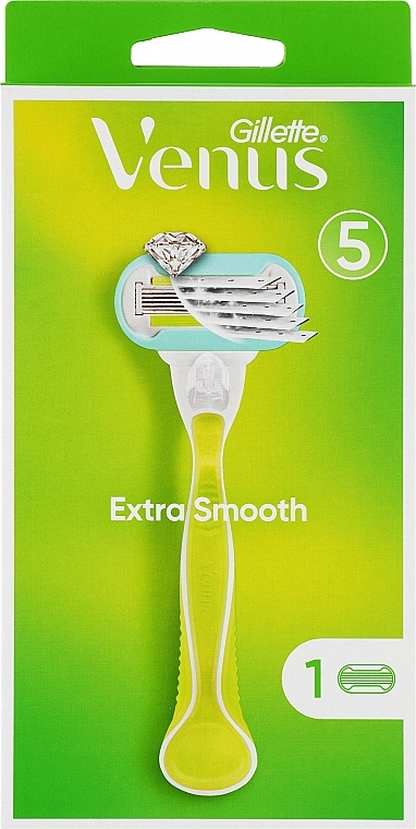 Gillette Бритва з 1 змінною касетою Venus Extra Smooth - фото N1