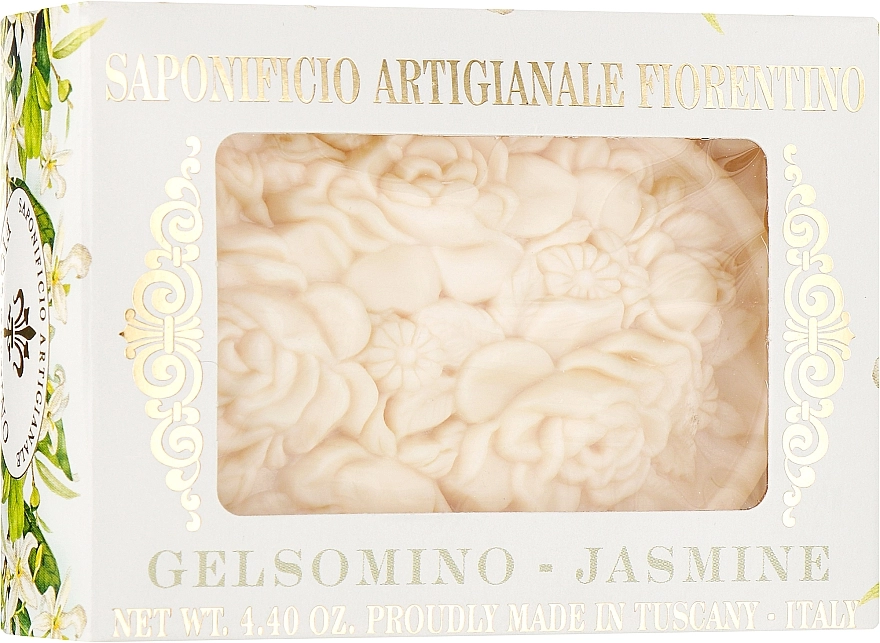 Saponificio Artigianale Fiorentino Мыло натуральное "Жасмин" Botticelli Jasmine Soap - фото N1