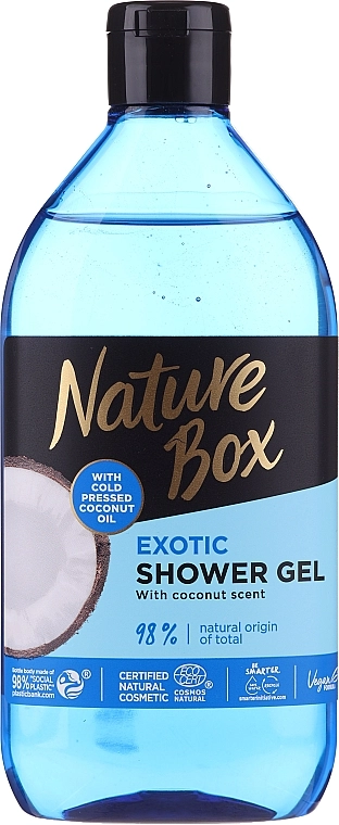 Nature Box Освіжальний гель для душу зі зволожувальним ефектом Coconut Shower Gel - фото N1