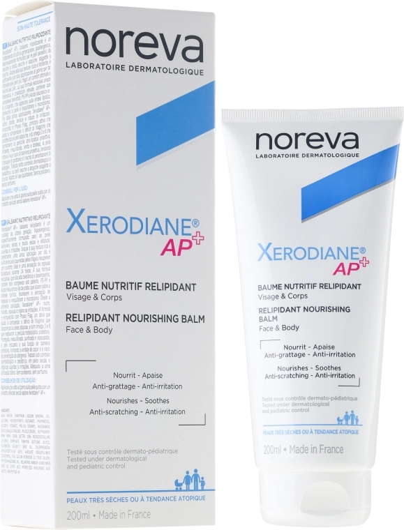 Noreva Laboratoires Бальзам ліпідовідновлювальний для обличчя і тіла Xerodiane AP+ Relipidant Balm - фото N1