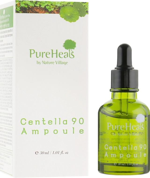 Відновлювальна сироватка з екстрактом центели - PureHeal's Centella 90 Ampoule, 30 мл - фото N1