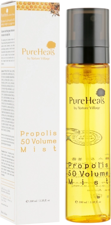 PureHeal's Зволожувальний спрей для живлення шкіри обличчя з екстрактом прополісу Propolis 50 Volume Mist - фото N1