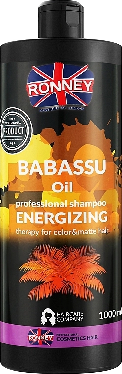 Ronney Professional Шампунь для фарбованого волосся з олією бабасу Ronney Babassu Oil Energizing Shampoo - фото N2