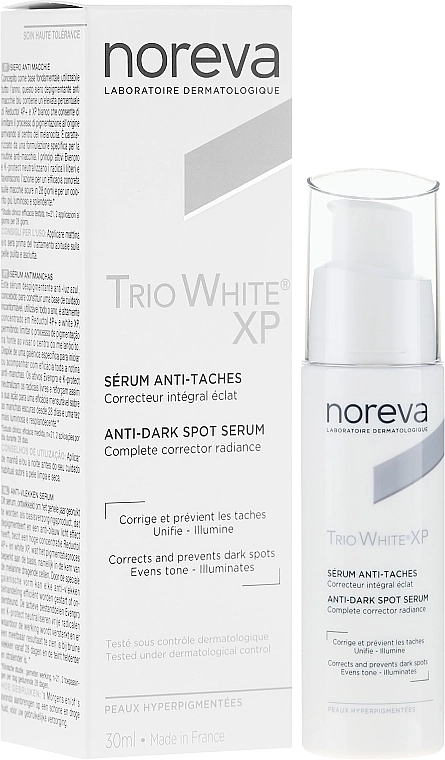 Noreva Laboratoires Сыворотка от пигментных пятен Noreva Trio White XP Anti-Dark Spot Serum - фото N1